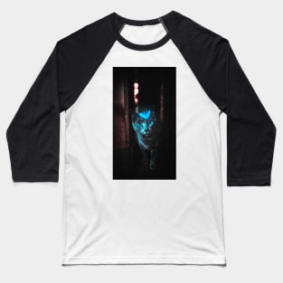 Butterfly Cat Baseball T-Shirt